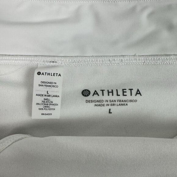 Athleta Side Tie Bikini Bottom Large Wide Band 210817 White - Picture 4 of 7